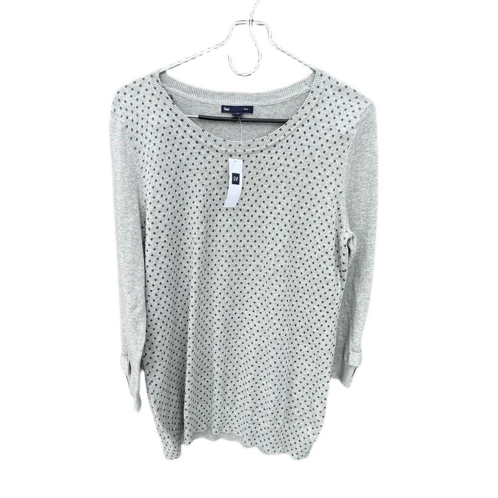 NWT Gap size Med bow on cuffs sweater 100% cotton.
